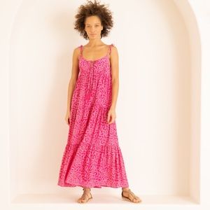 Natalie Martin Silk Maxi Dress